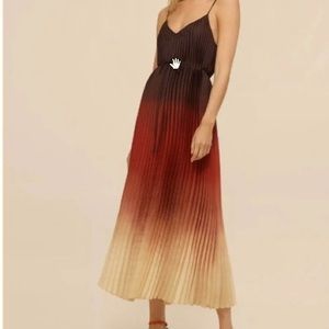 Pleated Slip Dress, Ombré BananaRepublic PetiteSmall